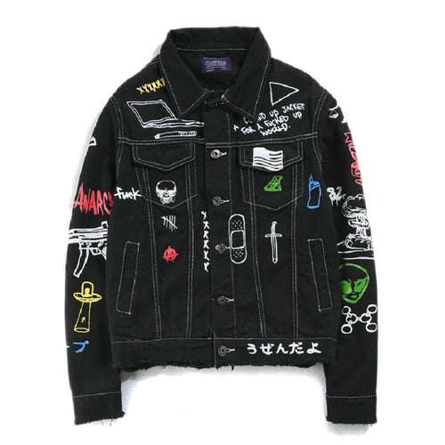 Veste en jean graffiti Millenium™