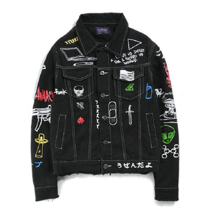 Veste en jean graffiti Millenium™