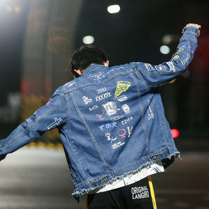 Veste en jean graffiti Millenium™