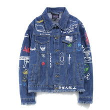 Charger l&#39;image dans la galerie, Veste en jean graffiti Millenium™